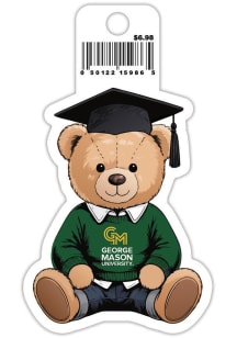 George Mason University Grad Teddy Stickers - Green