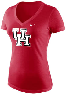Nike Houston Cougars Womens Red Triblend Short Sleeve T-Shirt