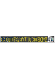 Michigan Wolverines Xtra Long Licnesed Mark Auto Decal - Yellow