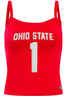 Hype and Vice Ohio State Buckeyes Womens Red Playmaker Tank Top