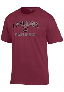 Champion South Carolina Gamecocks Garnet Font Class of 2028 Jersey Short Sleeve T Shirt