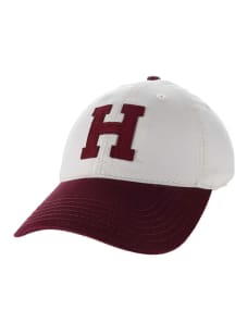 Legacy Harvard Crimson Felt Patch Two Tone Twill Adjustable Hat - Ivory