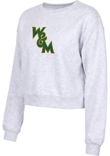 William & Mary Tribe Womens Grey Everyday Crew Sweatshirt