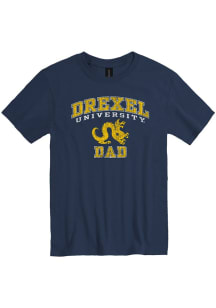 Drexel Dragons Navy Blue Big Arch Dad Short Sleeve T Shirt