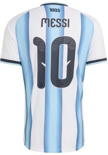 Argentina National Team Mens Adidas Authentic Soccer Authentic Home Jersey - White