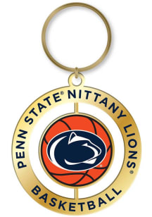 Penn State Nittany Lions Basketball Spinner Keychain - Navy Blue