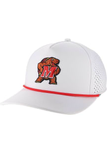 Legacy Maryland Terrapins Cut Above Adjustable Adjustable Hat - White