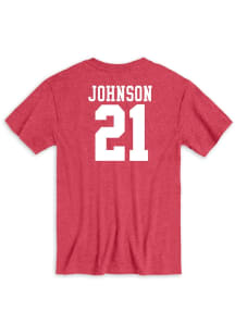 Emmett Johnson Nebraska Cornhuskers Red NIL Name And Number Short Sleeve Player T Shirt