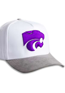 Woodn Grail K-State Wildcats Stadium Patch Adjustable Hat - White