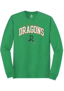 Summit Sportswear Dayton Dragons Kelly Green Arch Mascot Long Sleeve T Shirt