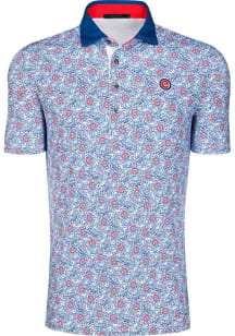 Greyson Chicago Cubs Mens White Den of Thieves Short Sleeve Fashion Polo