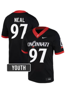 Kamron Neal Cincinnati Bearcats Youth Black Nike NIL Name And Number Football Jersey