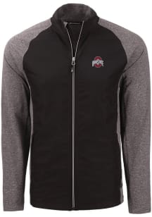 Cutter and Buck Ohio State Buckeyes Mens Black Adapt Eco Medium Weight Jacket