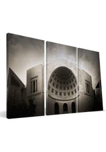 Ohio State Buckeyes Stadium 24x48 Canvas Print Wall Art - Black