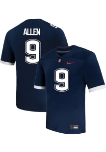 Julian Allen  Nike UConn Huskies Navy Blue NIL Name And Number Football Jersey