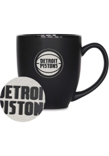 Detroit Pistons Primary Bistro Ceramic Mug - Black