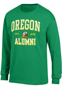 Champion Oregon Ducks Green Est Alumni Jersey Long Sleeve T Shirt