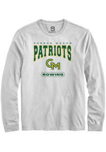 Summit Sportswear George Mason University White Rowing Long Sleeve T Shirt