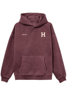 Harvard Crimson Mens Maroon Ember Oversized Fashion Hood