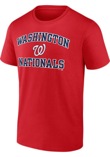 Washington Nationals Red Heart and Soul Short Sleeve T Shirt