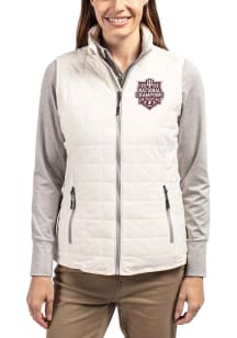 Cutter and Buck Indiana Hoosiers Womens White 2025 CFP National Champions Rainier PrimaLoft Vest