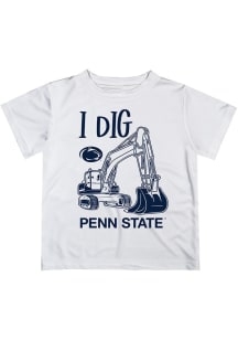 Vive La Fete Penn State Nittany Lions Infant Excavator Short Sleeve T-Shirt White