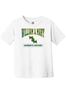 Summit Sportswear William & Mary Tribe Youth White Womens Soccer Short Sleeve T-Shirt