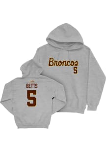 Justyce Betts Campus Ink Western Michigan Broncos Youth NIL Script Long Sleeve Player Hoodie Grey