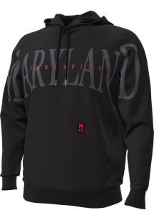 Under Armour Maryland Terrapins Mens Black Icon Fleece Long Sleeve Hoodie