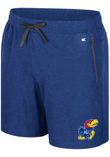 Colosseum Kansas Jayhawks Mens Royal Blue Leto Shorts