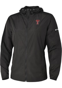 Columbia Texas Tech Red Raiders Womens Black Heat Seal Prodigy Light Weight Jacket