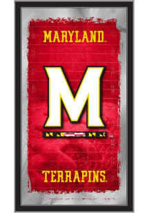 Maryland Terrapins Football Hanging Back Bar Mirror