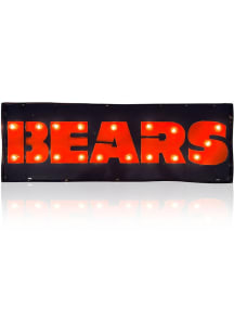 Chicago Bears Lighted Recycled Metal Street Sign Marquee Sign