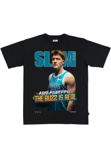 Kon Knueppel Charlotte Hornets Black 261 Cover Short Sleeve Fashion Player T Shirt