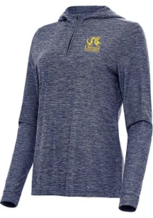 Antigua Drexel Dragons Womens Navy Blue Academic Daybreak Qtr Zip