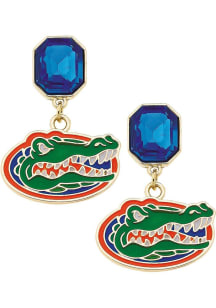 Florida Gators Rhinestone Logo Womens Earrings