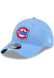 New Era Chicago Cubs Evergreen 9TWENTY Adjustable Hat - Light Blue