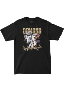 Demond Williams Jr. Washington Huskies Youth Black Big Ten Media Days Custom Player Tee