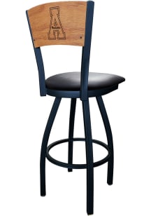 Appalachian State Mountaineers Vinyl Seat Maple Back Swivel Pub Stool - Black