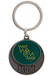 William & Mary Tribe 4012 Color Disc name drop Keytag Mom Keychain - Green