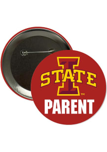 Iowa State Cyclones 3" Parent Button - Cardinal