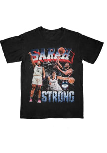 Sarah Strong UConn Huskies Youth Black NIL 90s Retro Fashion Player Tee