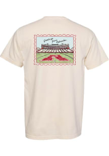 Summit Sportswear Nebraska Cornhuskers Womens Ivory Postcard Short Sleeve T-Shirt