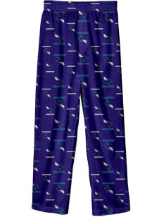Charlotte Hornets Boys Purple All Over Print Sleep Pants