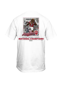 Indiana Hoosiers White 2025 CFP National Champions Bison Stadium Short Sleeve T Shirt