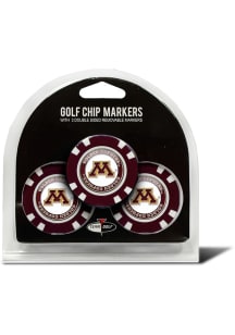 Minnesota Golden Gophers Poker Chip 3 Pack Golf Ball Marker