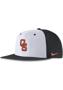 Nike Oklahoma State Cowboys Mens Black Aero True On-Field Baseball Fitted Hat