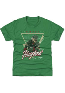 Quinn Hughes Minnesota Wild Youth Kelly Green Skyline Player Tee