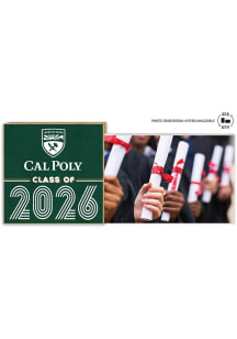 Cal Poly Mustangs Class of 2026 Floating Picture Frame - Green