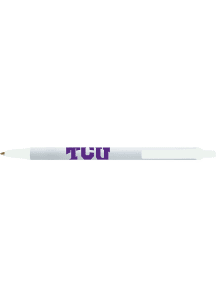 TCU Horned Frogs Bic Click Stick Pen - White